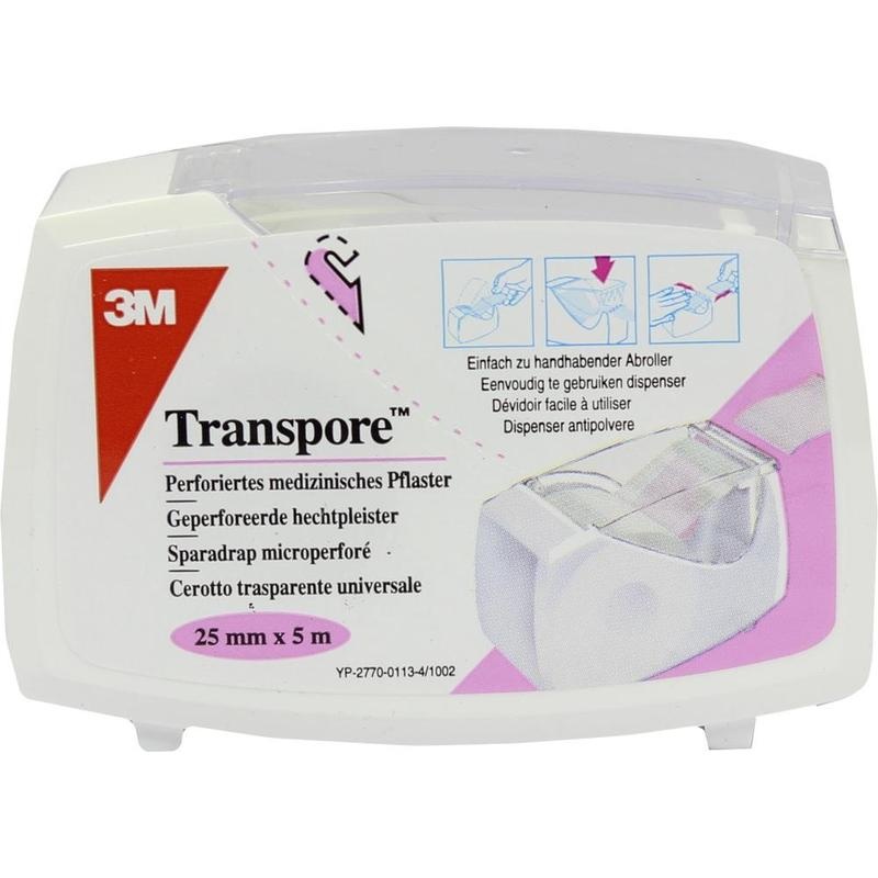 TRANSPORE 2,5 cmx5 m Pflaster auf Abroller