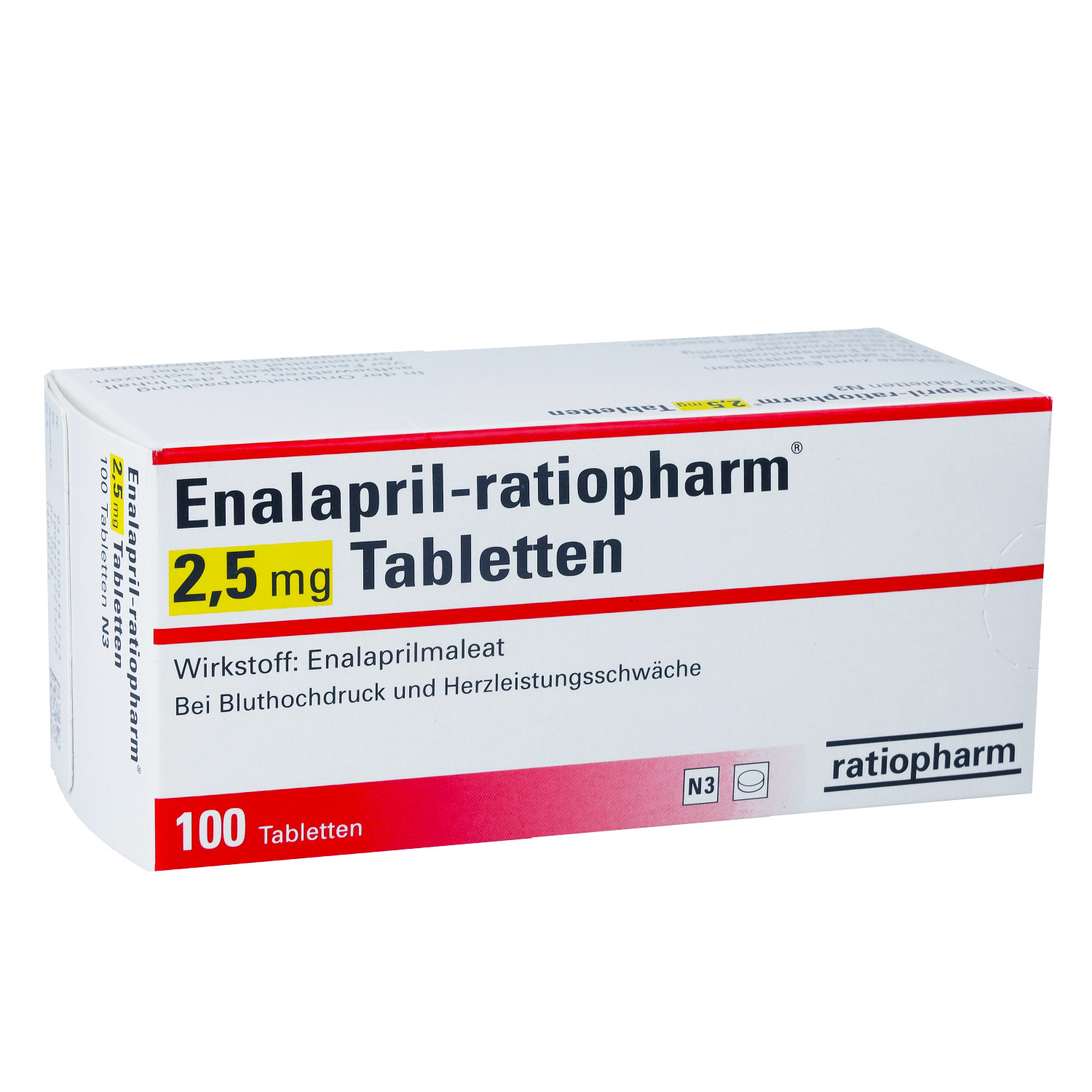 ENALAPRIL-ratiopharm 2,5 mg Tabletten