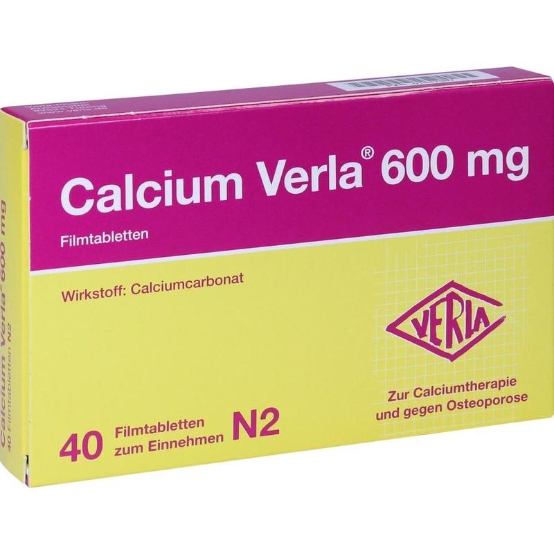 Calcium Verla 600 mg Filmtabletten – Bei Calciummangel & Osteoporose