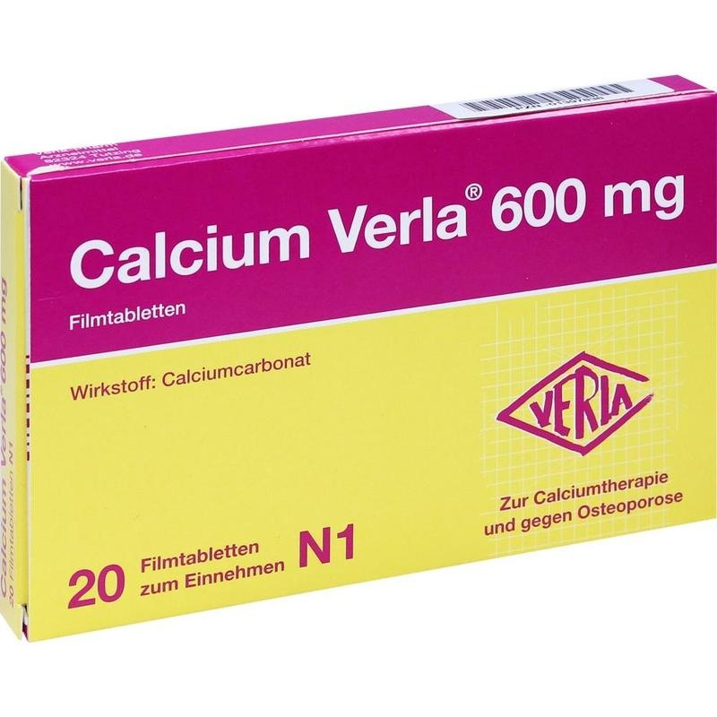 Calcium Verla 600 mg Filmtabletten – Bei Calciummangel & Osteoporose