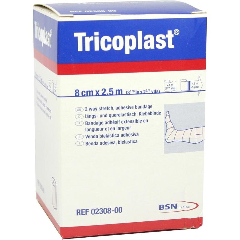 TRICOPLAST Pflasterbinde 8 cmx2,5 m 2308