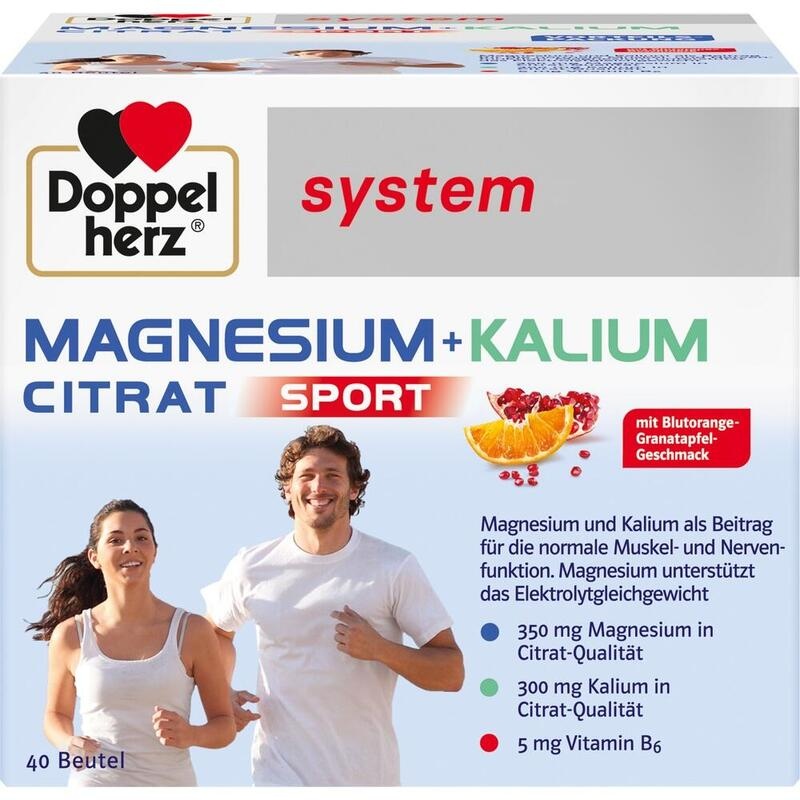 DOPPELHERZ Magnesium+Kalium Citrat system Granulat