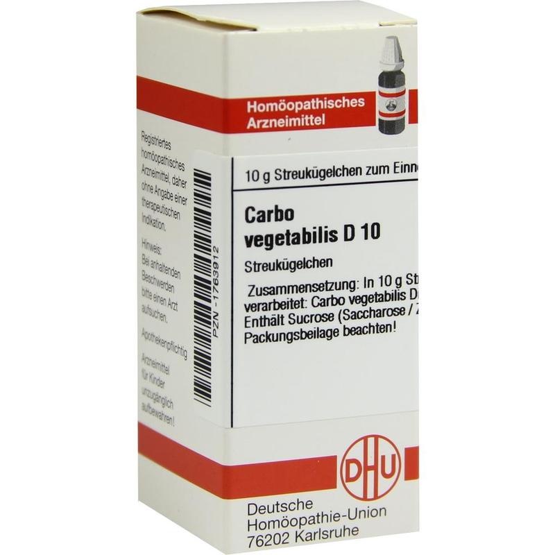 CARBO VEGETABILIS D 10 Globuli