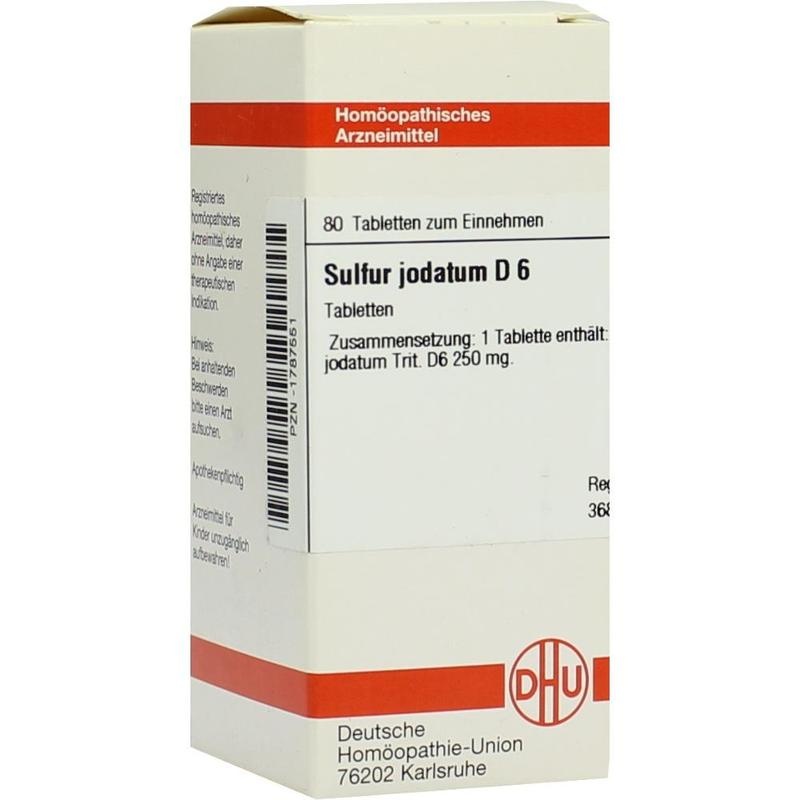 SULFUR JODATUM D 6 Tabletten