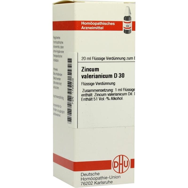 ZINCUM VALERIANICUM D 30 Dilution