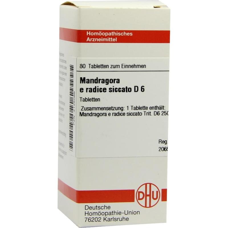 MANDRAGORA E radice siccata D 6 Tabletten