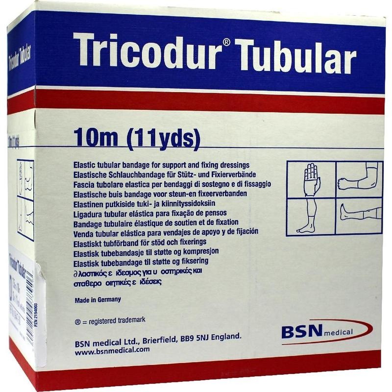 TRICODUR Schl.-Bandage Gr.D 7,5 cmx10 m weiß