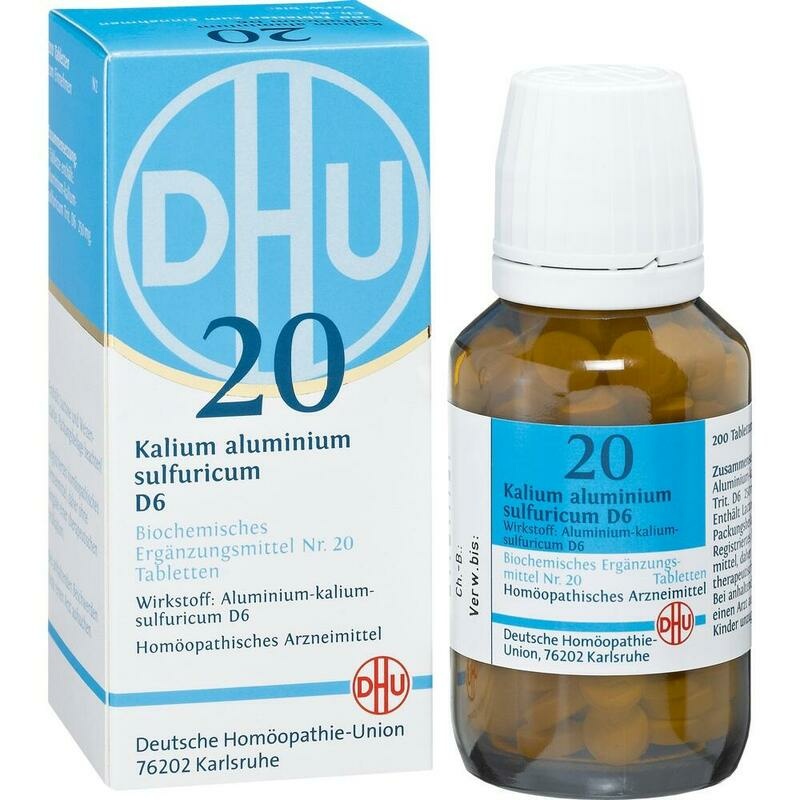 BIOCHEMIE DHU 20 Kalium alum.sulfur.D 6 Tabletten