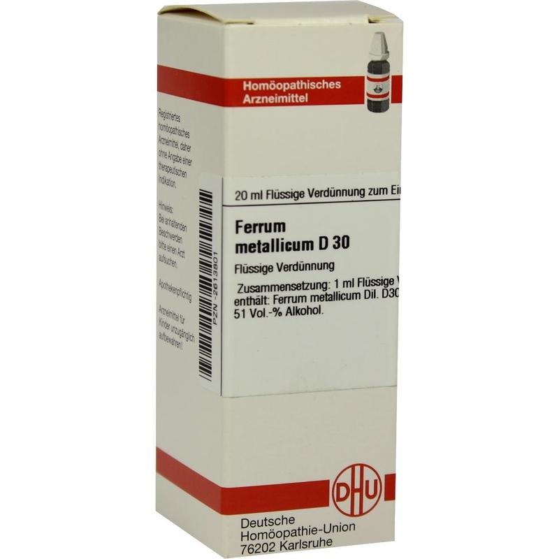 FERRUM METALLICUM D 30 Dilution