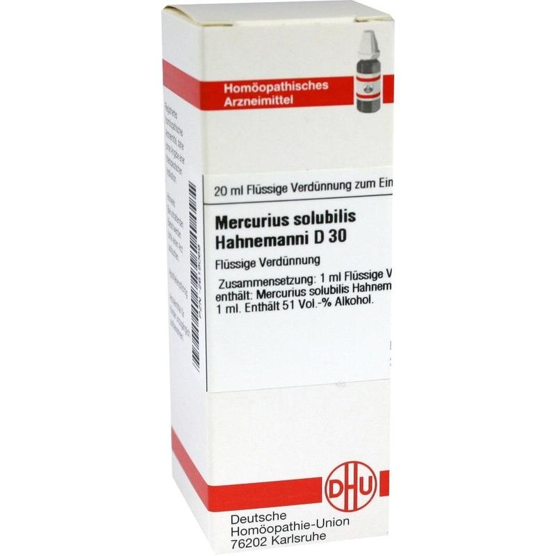 MERCURIUS SOLUBILIS Hahnemanni D 30 Dilution