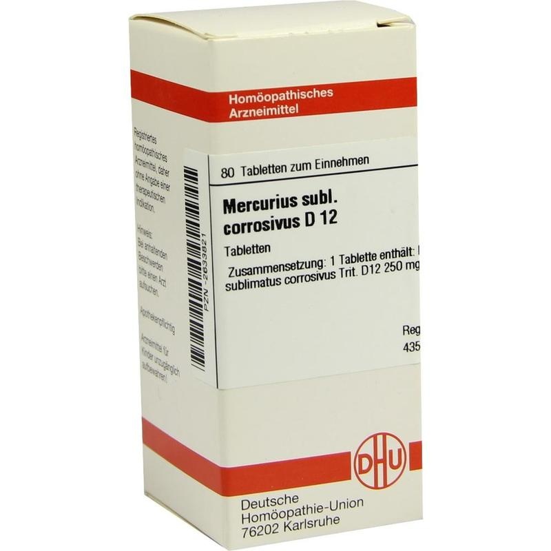 MERCURIUS SUBLIMATUS corrosivus D 12 Tabletten