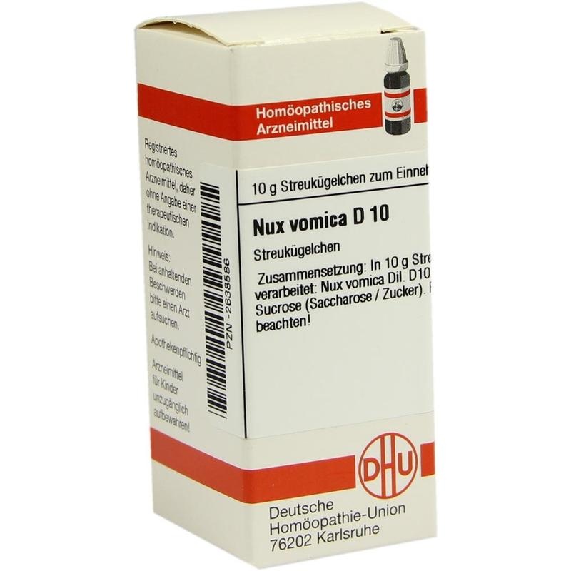 NUX VOMICA D 10 Globuli