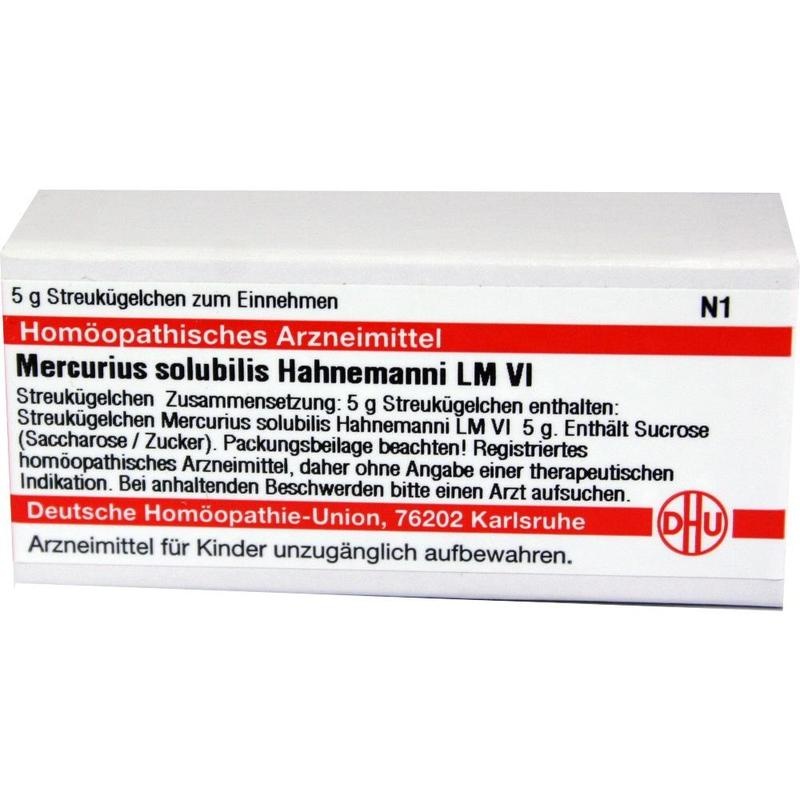 MERCURIUS SOLUBILIS Hahnemanni LM VI Globuli