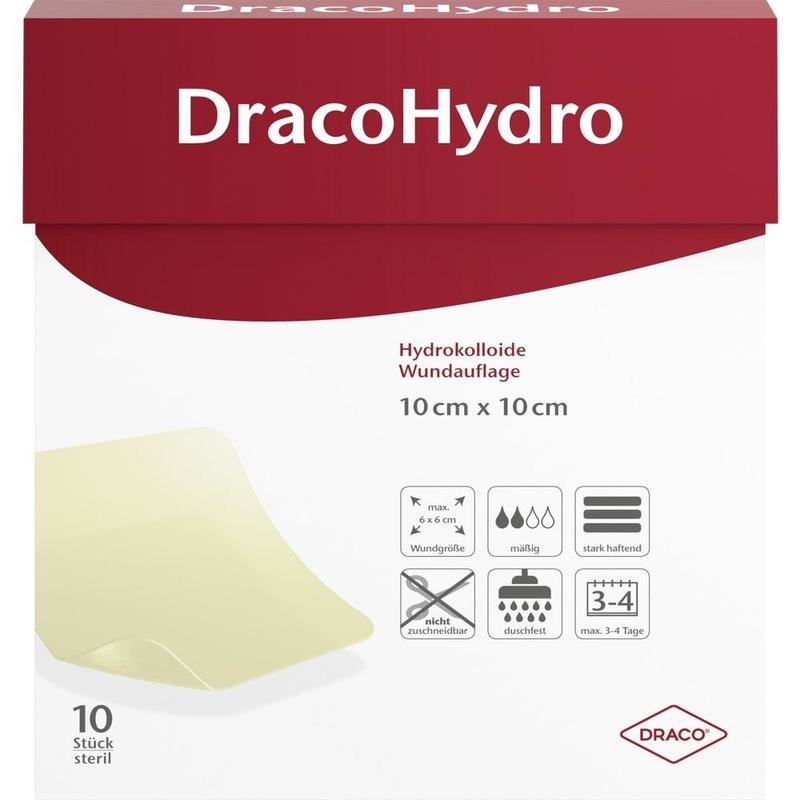 DRACOHYDRO Hydrokoll.Wundauflage 10x10 cm