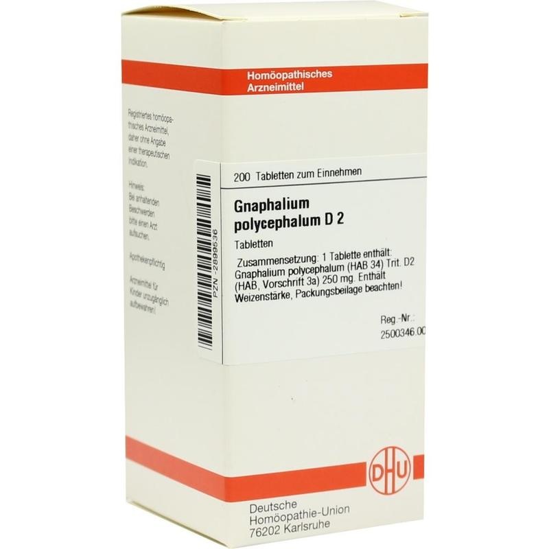 GNAPHALIUM POLYCEPHALUM D 2 Tabletten