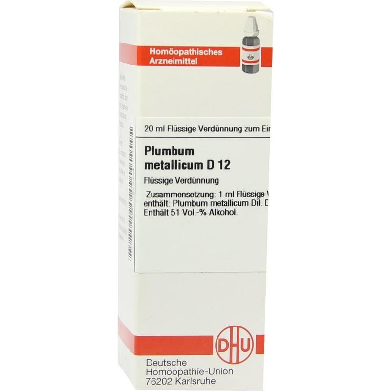PLUMBUM METALLICUM D 12 Dilution