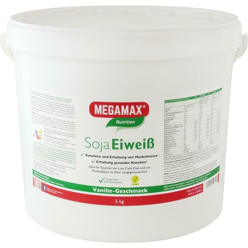 MEGAMAX Soja Eiweiß Vanille Pulver