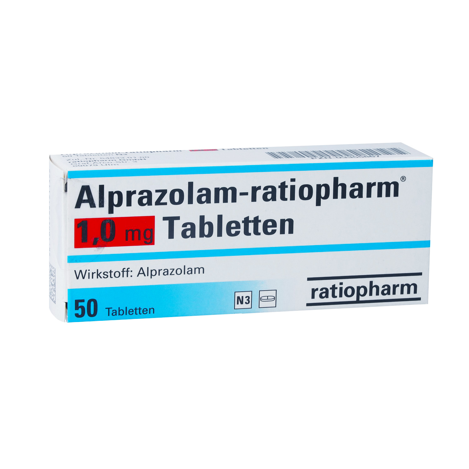 ALPRAZOLAM-ratiopharm 1,0 mg Tabletten