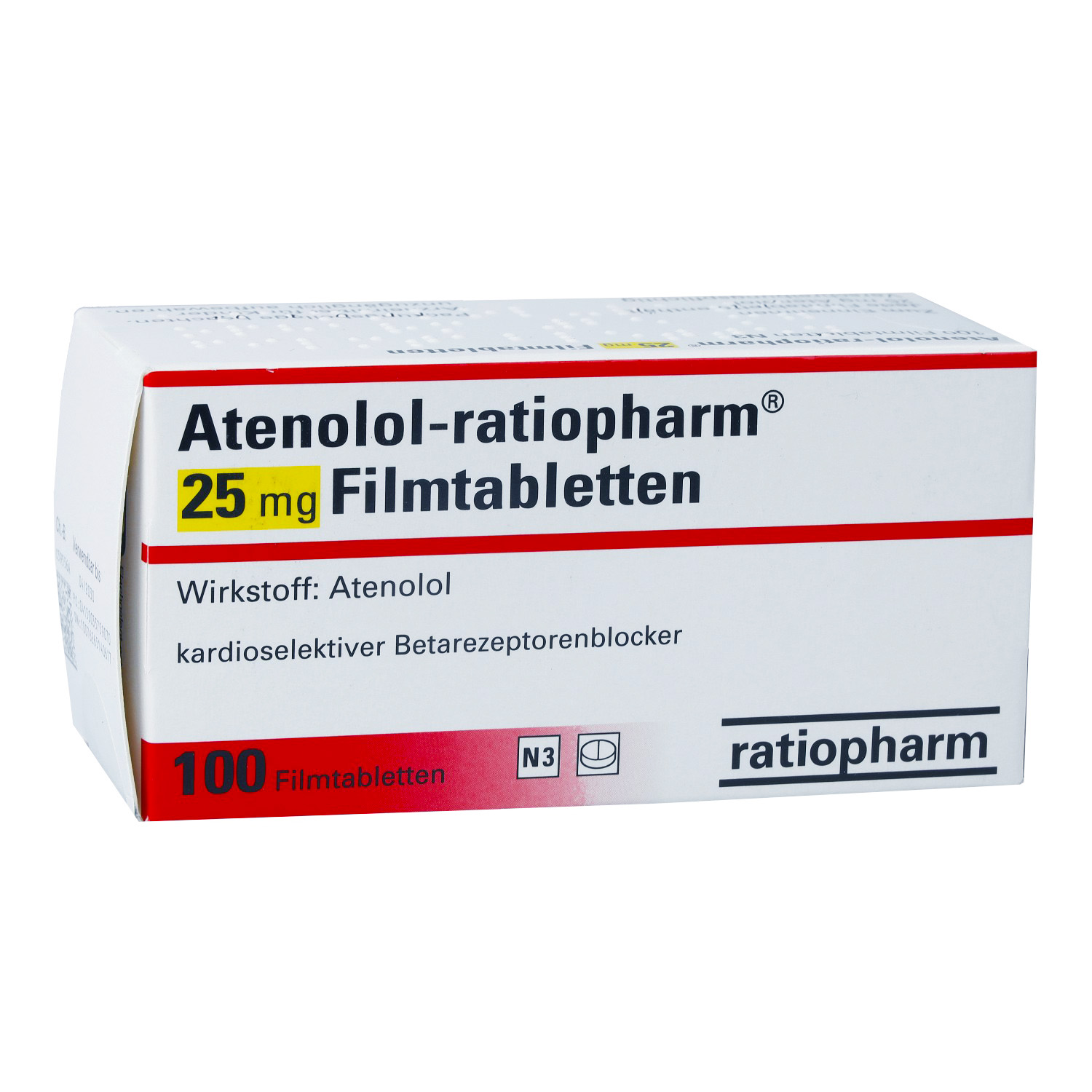 ATENOLOL-ratiopharm 25 mg Filmtabletten