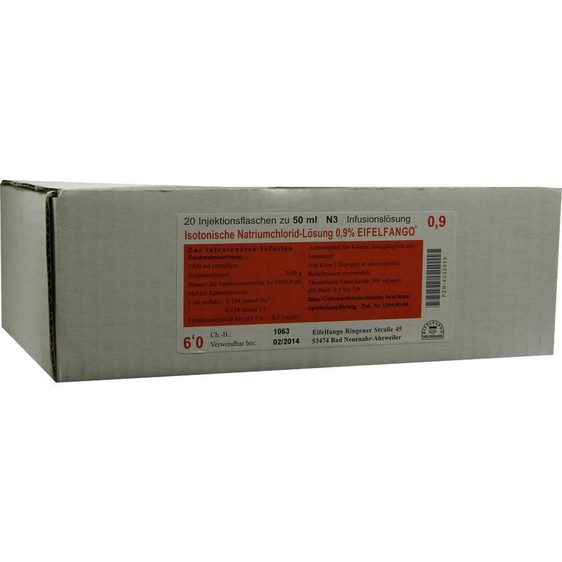ISOTONISCHE NaCl Lösung 0,9% Eifelfango