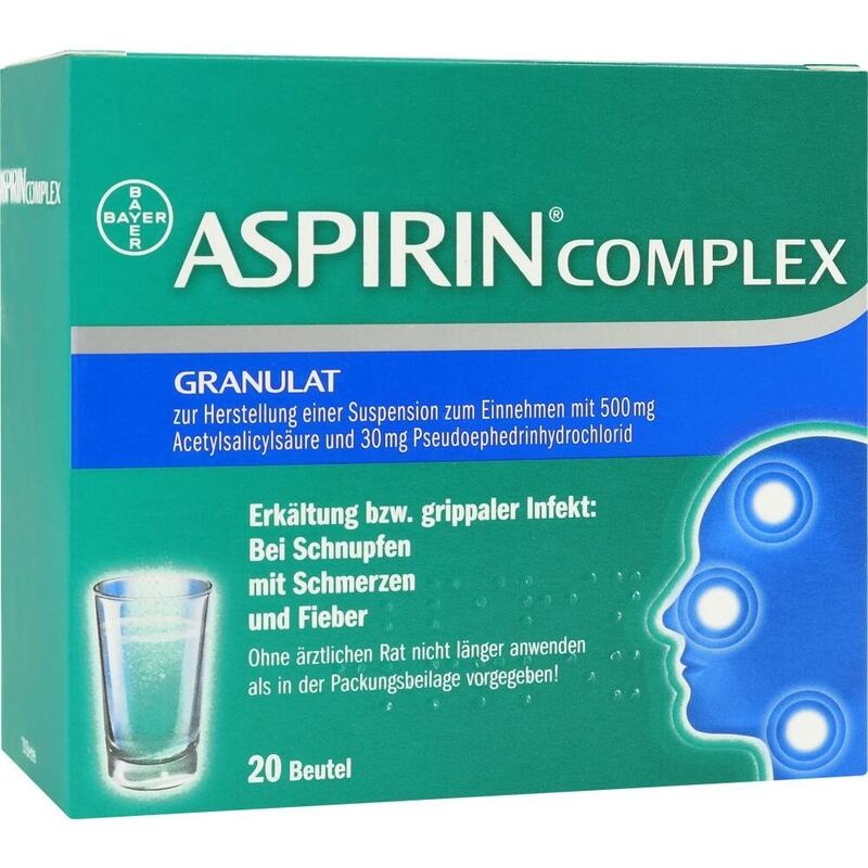Aspirin Complex Granulat bei Erkältung mit verstopfter Nase