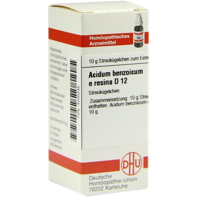 ACIDUM BENZOICUM E Resina D 12 Globuli