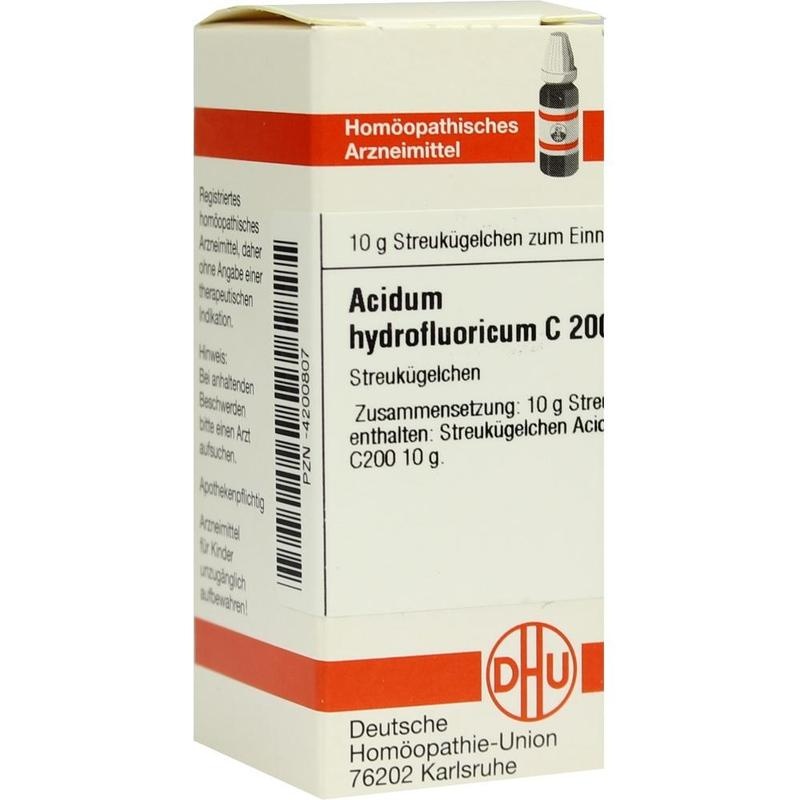 ACIDUM HYDROFLUORICUM C 200 Globuli