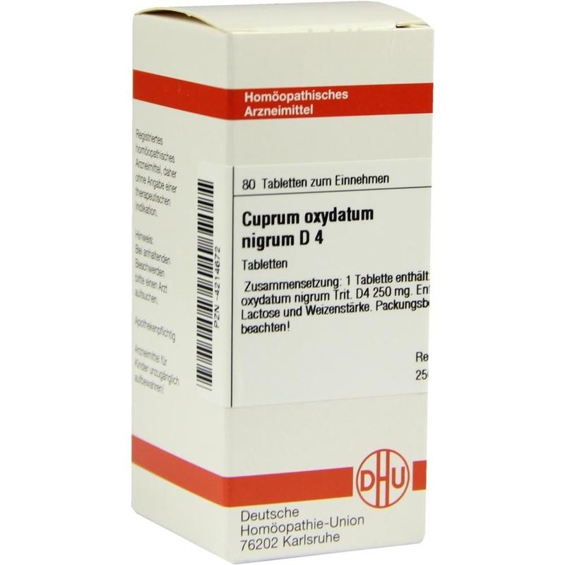 CUPRUM OXYDATUM nigrum D 4 Tabletten