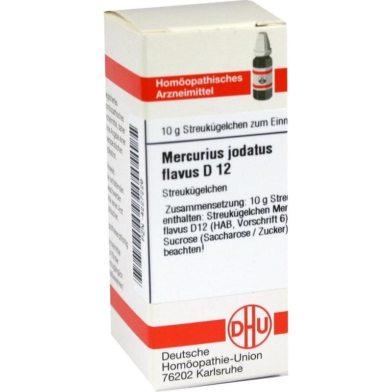 MERCURIUS JODATUS FLAVUS D 12 Globuli