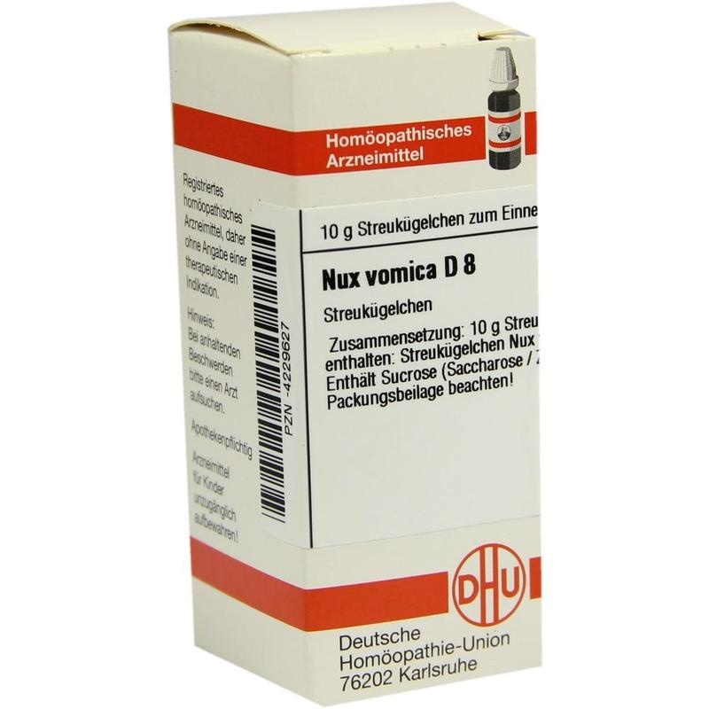 NUX VOMICA D 8 Globuli