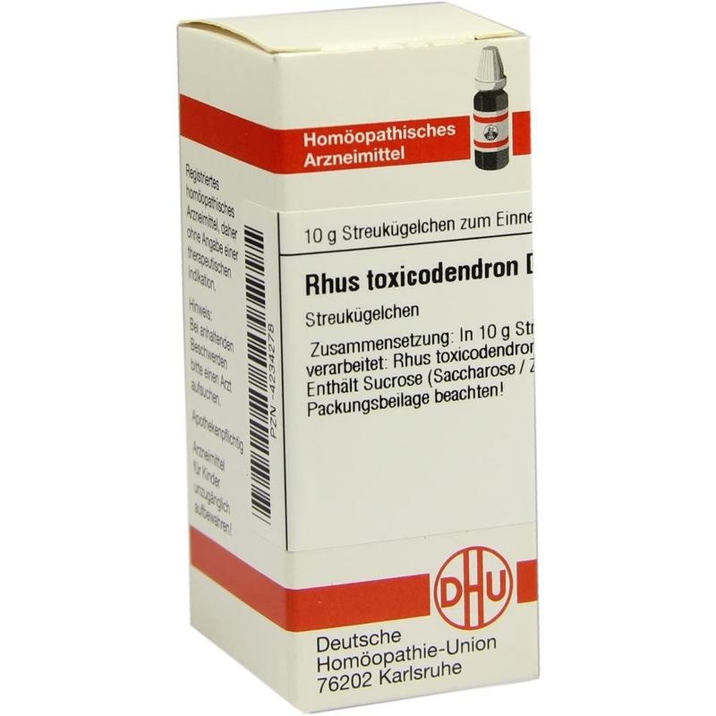 RHUS TOXICODENDRON D 8 Globuli