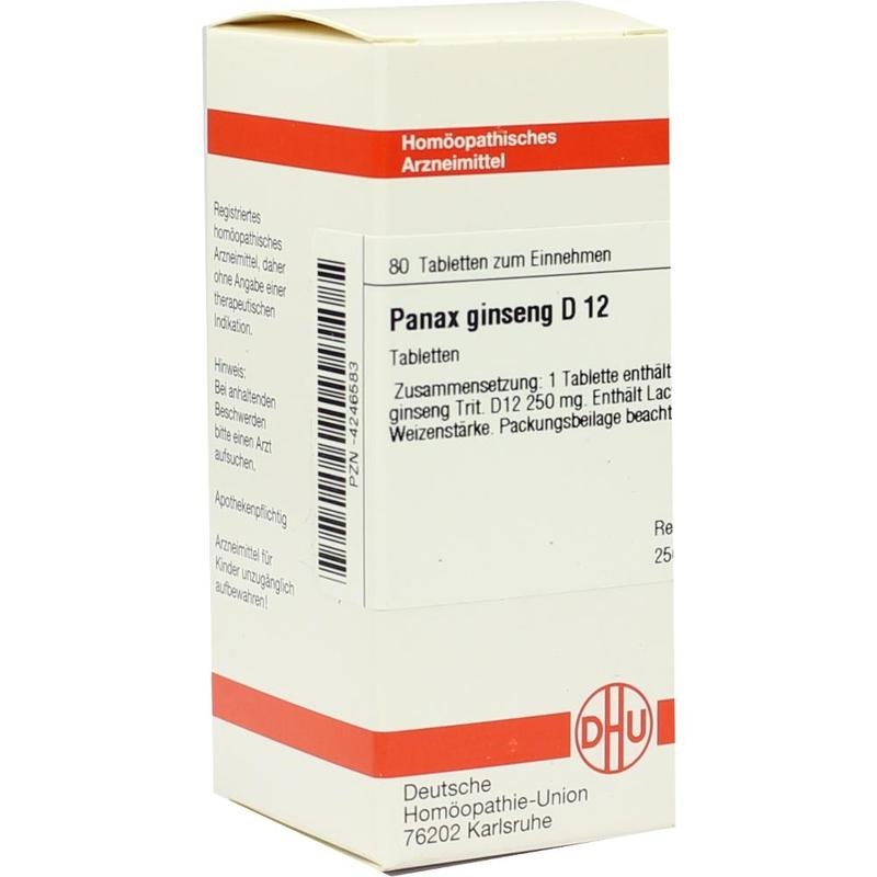 PANAX GINSENG D 12 Tabletten