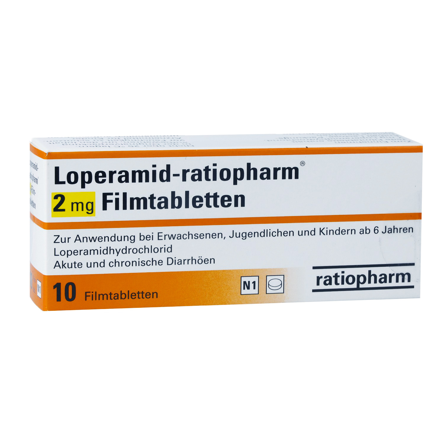 LOPERAMID-ratiopharm 2 mg Filmtabletten