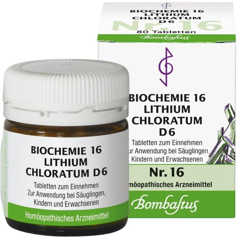 BIOCHEMIE 16 Lithium chloratum D 6 Tabletten