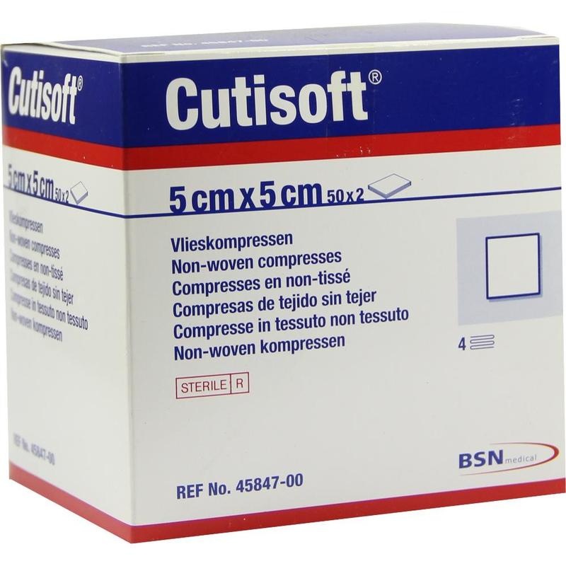 CUTISOFT Vlieskompressen steril 5x5 cm