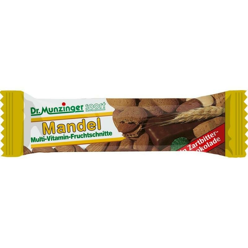 DR.MUNZINGER Fruchtschnitte Mandel schokoliert
