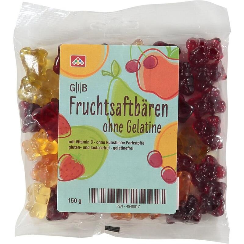 GIB Fruchtsaftbären ohne Gelatine