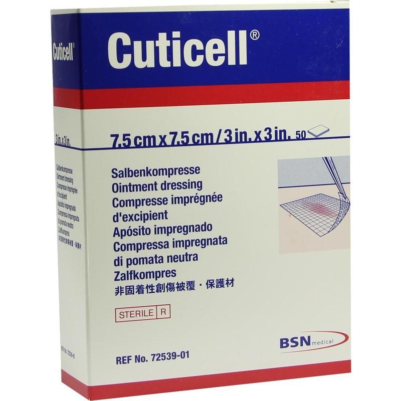 CUTICELL Salbenkompressen 7,5x7,5 cm