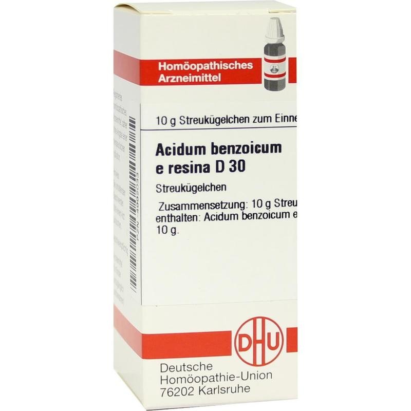 ACIDUM BENZOICUM E Resina D 30 Globuli