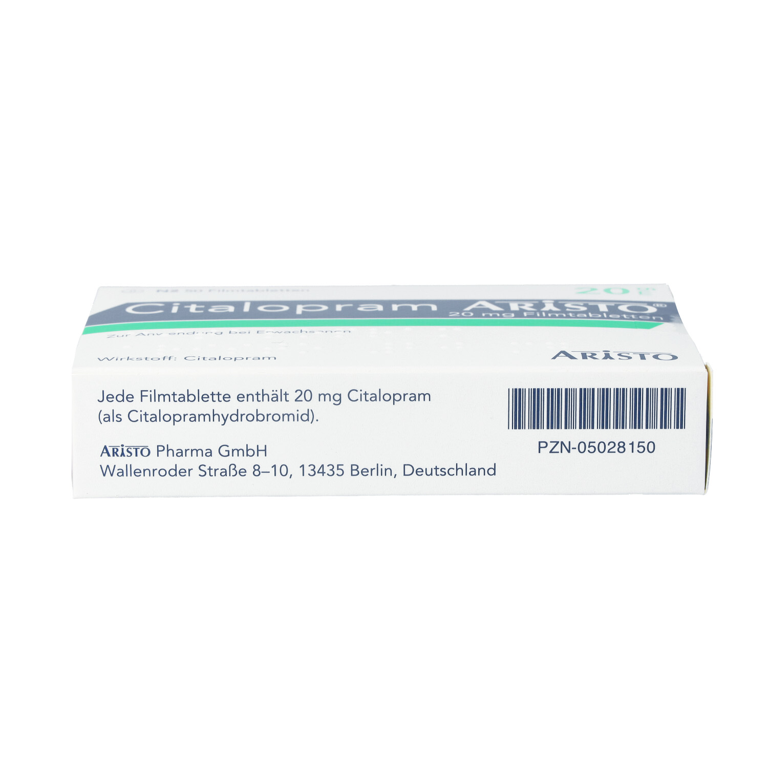 CITALOPRAM Aristo 20 mg Filmtabletten