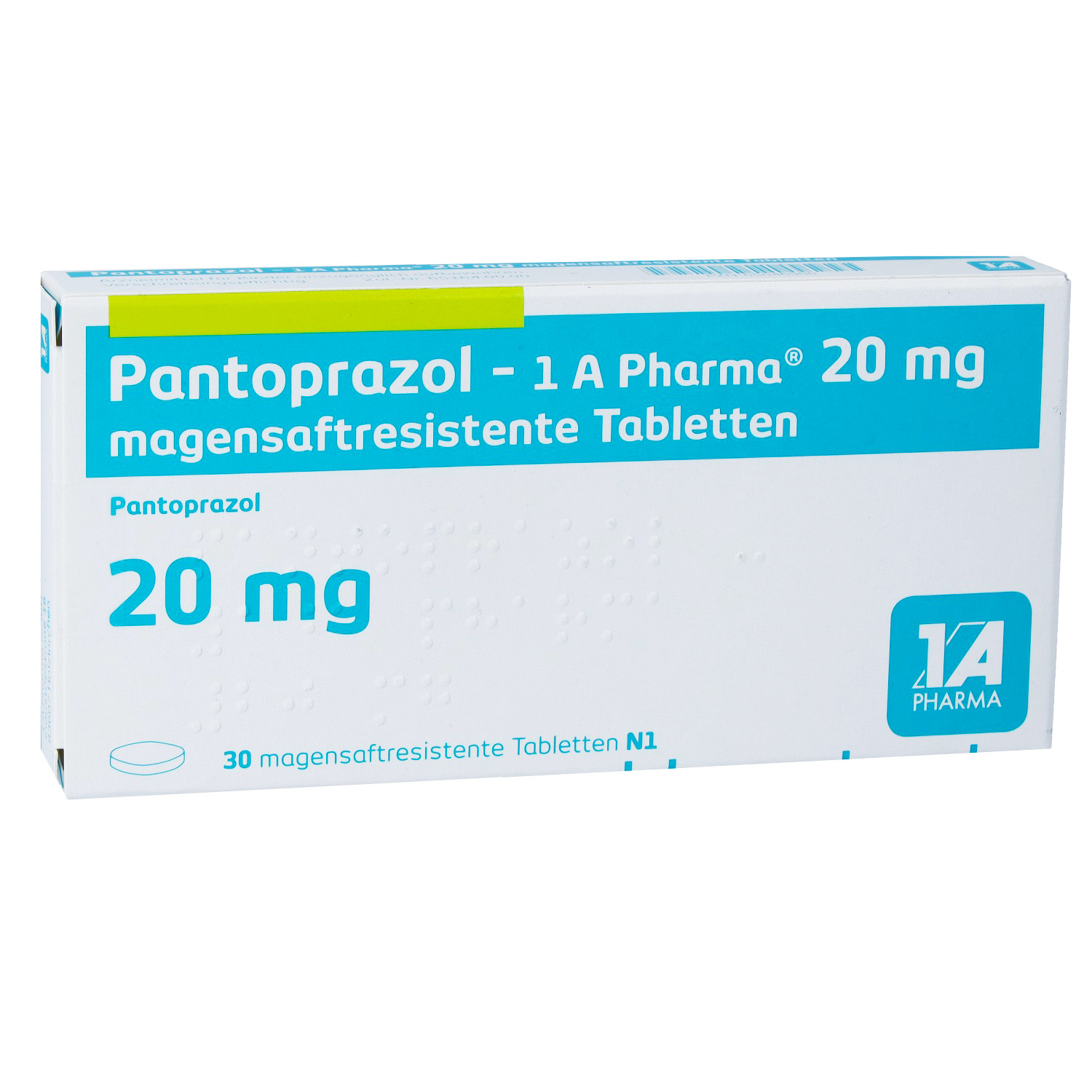 PANTOPRAZOL-1A Pharma 20 mg magensaftres.Tabletten
