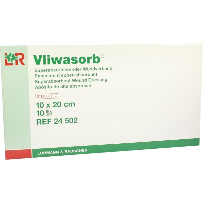 VLIWASORB superabsorb.Saugkomp.steril 10x20 cm