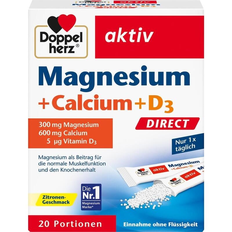 DOPPELHERZ Magnesium+Calcium+D3 DIRECT Pellets