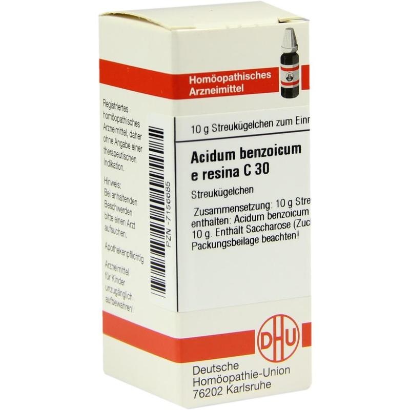 ACIDUM BENZOICUM E Resina C 30 Globuli