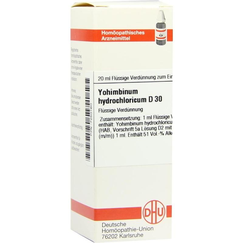 YOHIMBINUM HYDROCHLORICUM D 30 Dilution