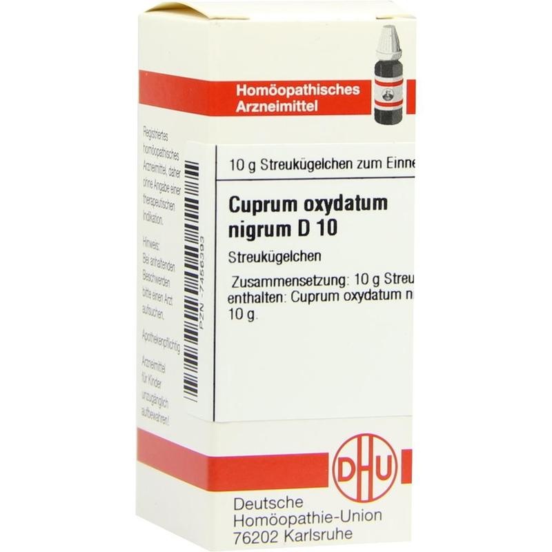 CUPRUM OXYDATUM nigrum D 10 Globuli