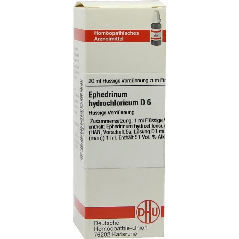 EPHEDRINUM hydrochloricum D 6 Dilution