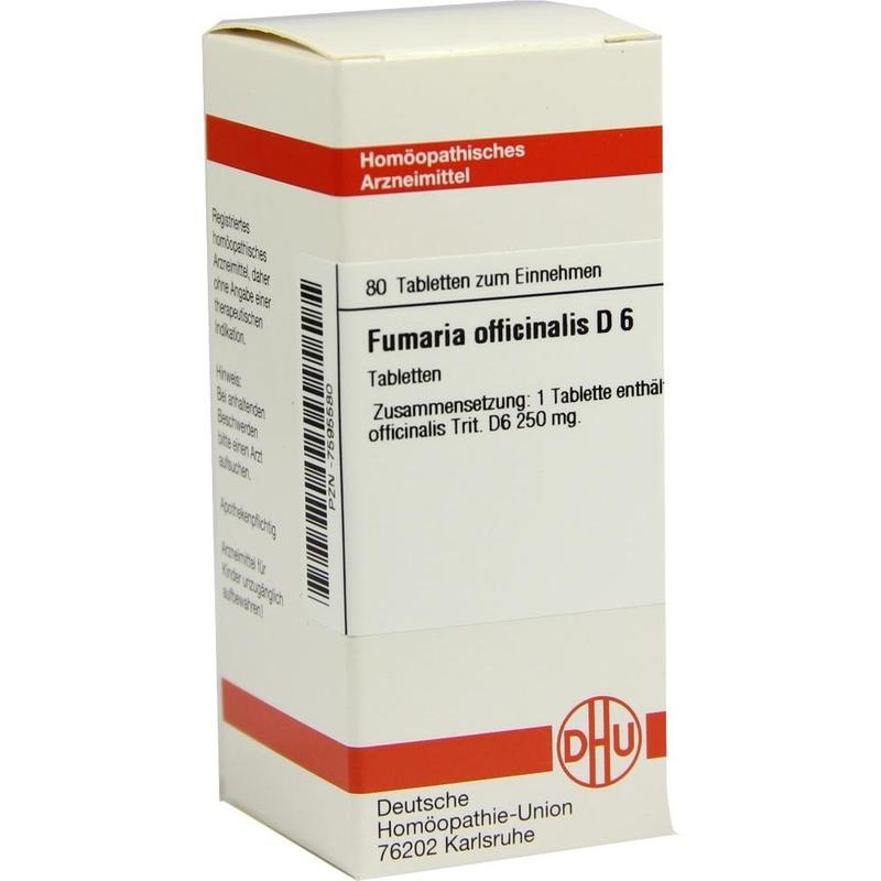 FUMARIA OFFICINALIS D 6 Tabletten