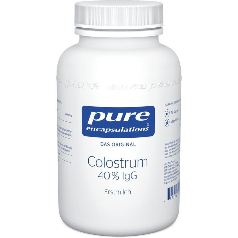 PURE ENCAPSULATIONS Colostrum 40% IgG Kapseln