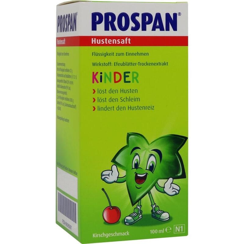 Prospan Hustensaft Flasche mit Efeu-Extrakt für Kinder